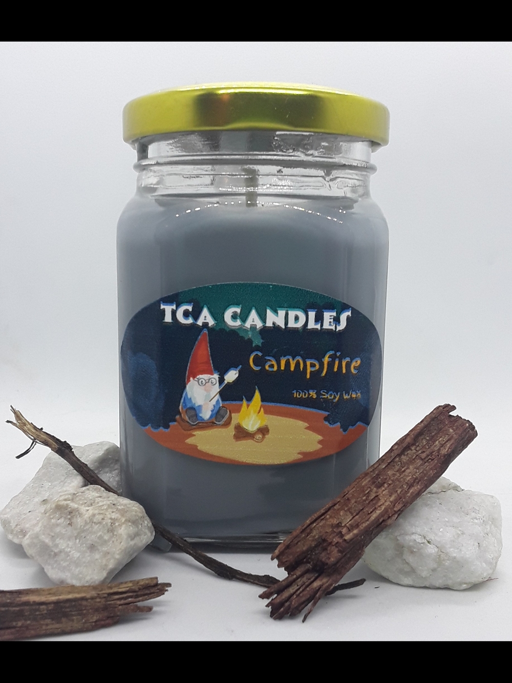TCA Candles Campfire Soy Wax Jar Candle